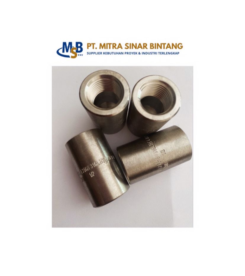 Full Coupling SS 316/316L-1/2" Inch Class 3000 NPT